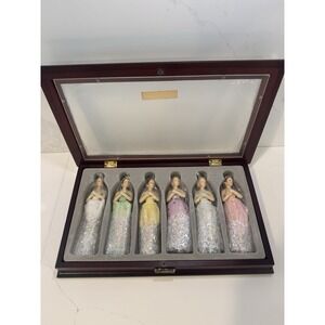 Thomas Pacconi 1900-2000 Classic Doll Ornaments with Wood Case Vintage